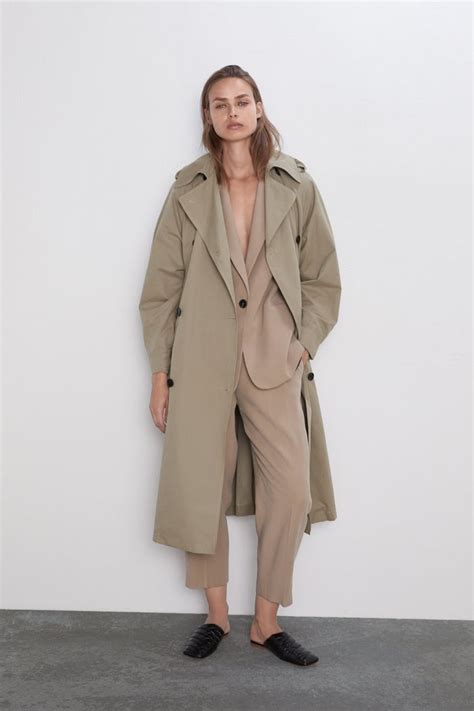 zara oversized trench coat.